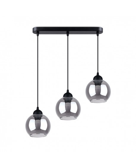 Lampa wisząca ALINO 3 czarna Sollux SL.1142