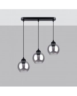 Lampa wisząca ALINO 3 czarna Sollux SL.1142