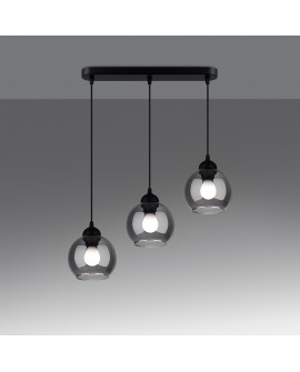 Lampa wisząca ALINO 3 czarna Sollux SL.1142