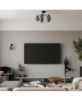 Kinkiet FILLAN 1 czarny Sollux SL.1143