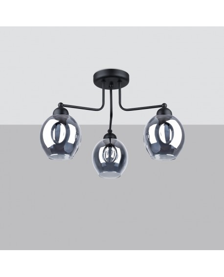 Żyrandol FILLAN 3 czarny Sollux SL.1144