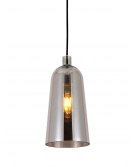 NOWOCZESNA LAMPA WISZĄCA SZKLANA SZARA NORDICA