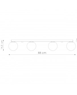 Plafon YOLI 4 biały Sollux SL.1149
