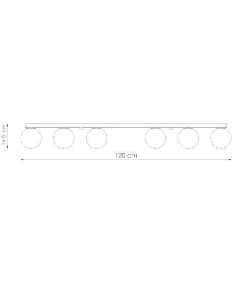 Plafon YOLI 6 biały Sollux SL.1150