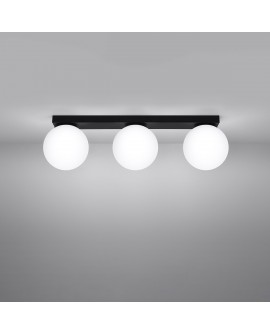 Plafon YOLI 3 czarny Sollux SL.1153
