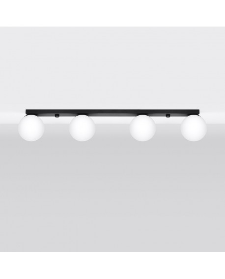 Plafon YOLI 4 czarny Sollux SL.1154