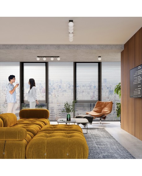 Plafon YOLI 4 czarny Sollux SL.1154