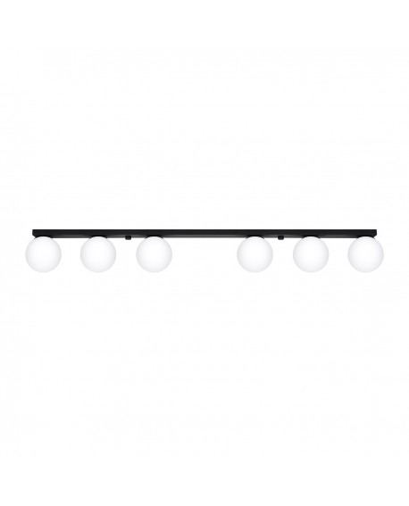 Plafon YOLI 6 czarny Sollux SL.1155