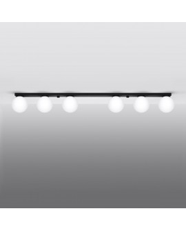 Plafon YOLI 6 czarny Sollux SL.1155