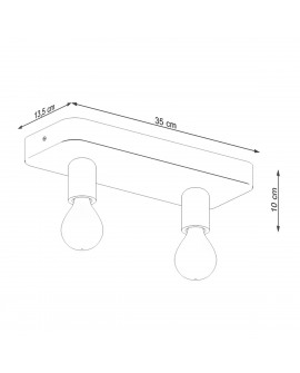 Plafon TAVO 2 Sollux SL.1157