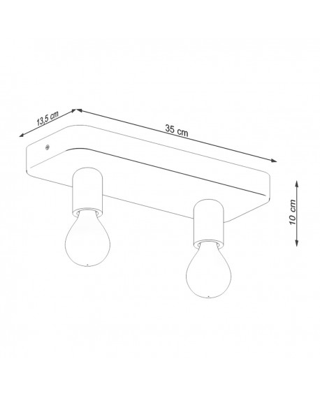 Plafon TAVO 2 Sollux SL.1157