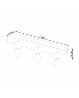 Plafon TAVO 3 Sollux SL.1158
