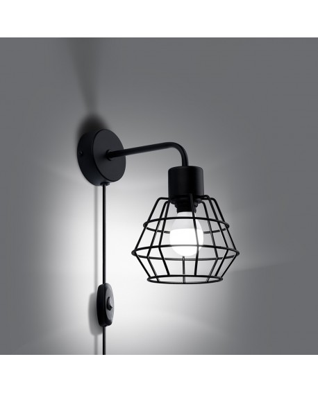 Kinkiet SUBA czarny Sollux SL.1164