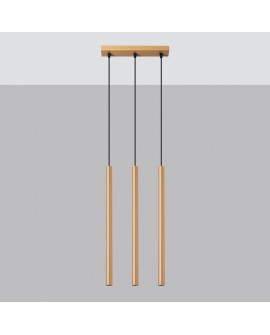 Lampa wisząca PASTELO 3L złota Sollux SL.1171
