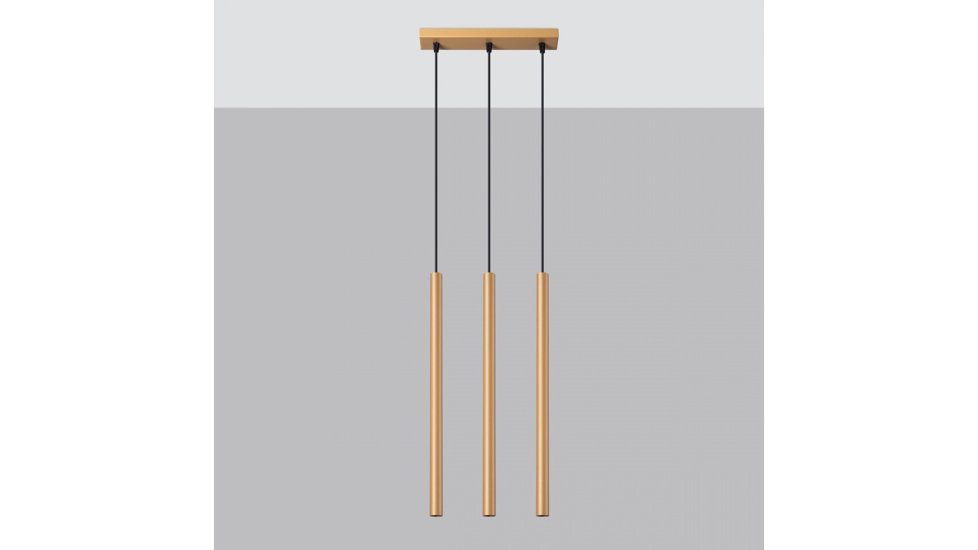 Lampa wisząca PASTELO 3L złota Sollux SL.1171