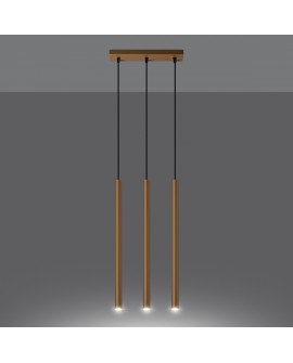Lampa wisząca PASTELO 3L złota Sollux SL.1171