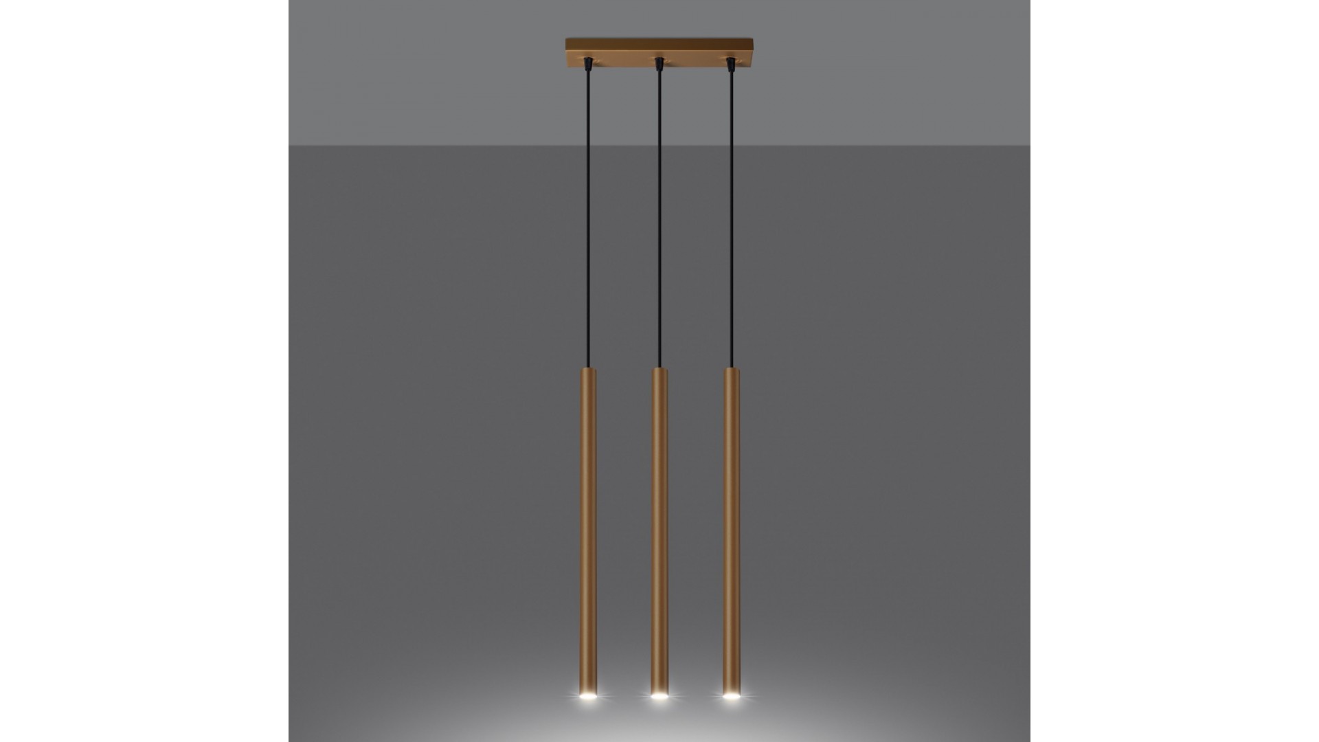 Lampa wisząca PASTELO 3L złota Sollux SL.1171