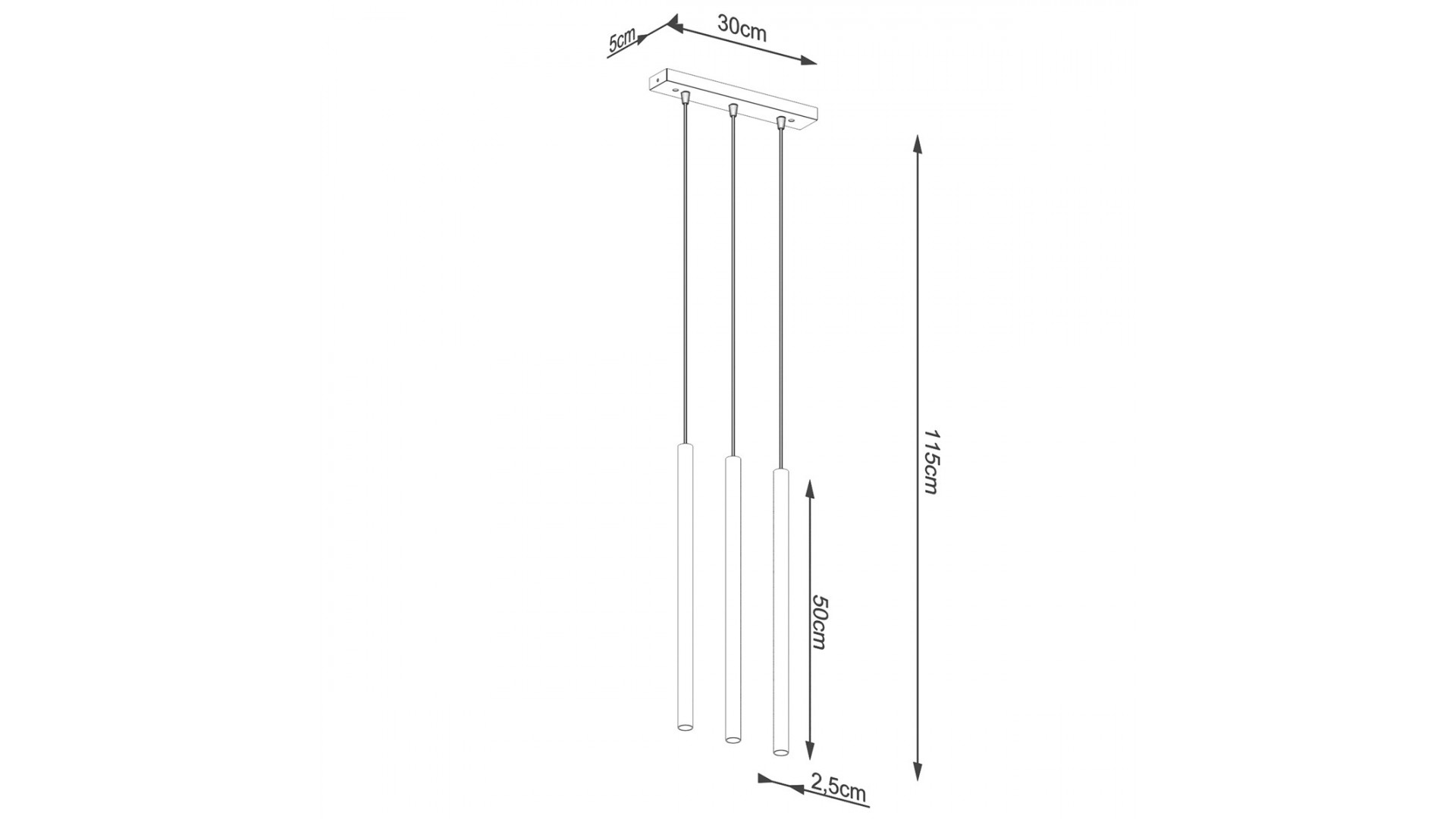 Lampa wisząca PASTELO 3L złota Sollux SL.1171
