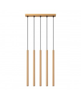 Lampa wisząca PASTELO 5L złota Sollux SL.1173