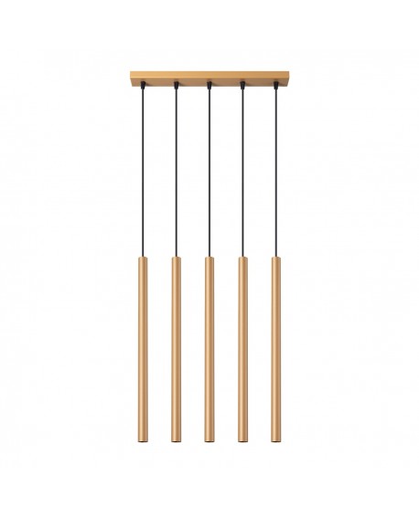 Lampa wisząca PASTELO 5L złota Sollux SL.1173