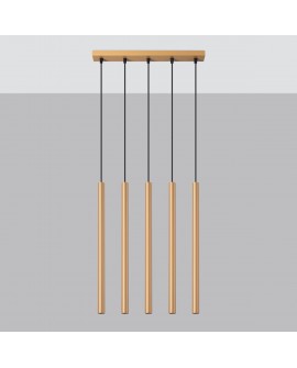 Lampa wisząca PASTELO 5L złota Sollux SL.1173