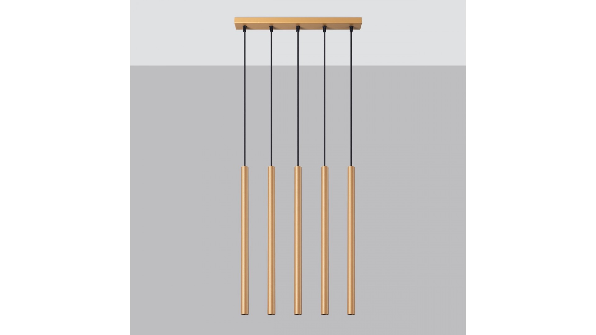 Lampa wisząca PASTELO 5L złota Sollux SL.1173