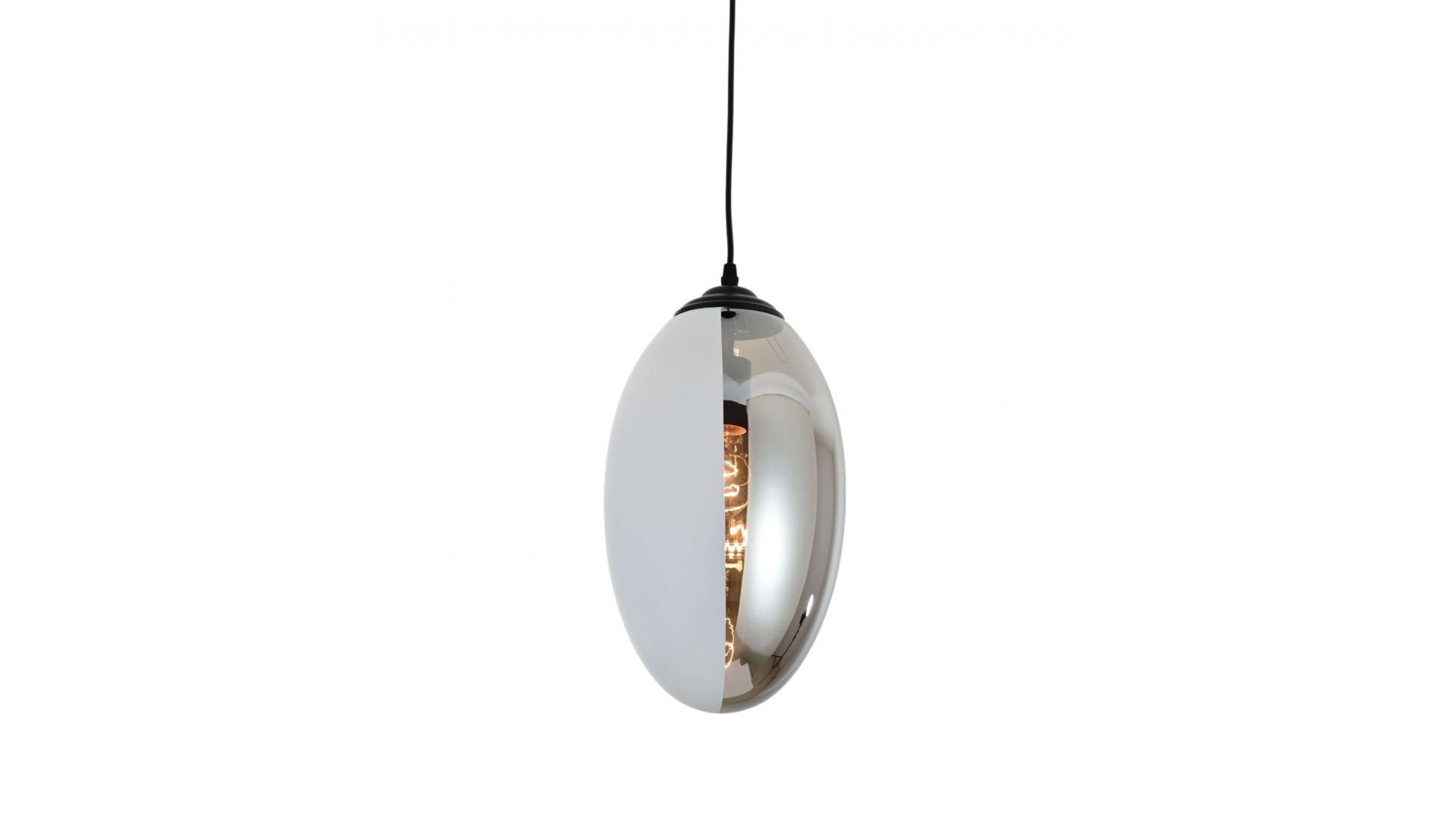 NOWOCZESNA LAMPA WISZĄCA LOFT BIAŁO-DYMIONA CARLTON LUMINA DECO