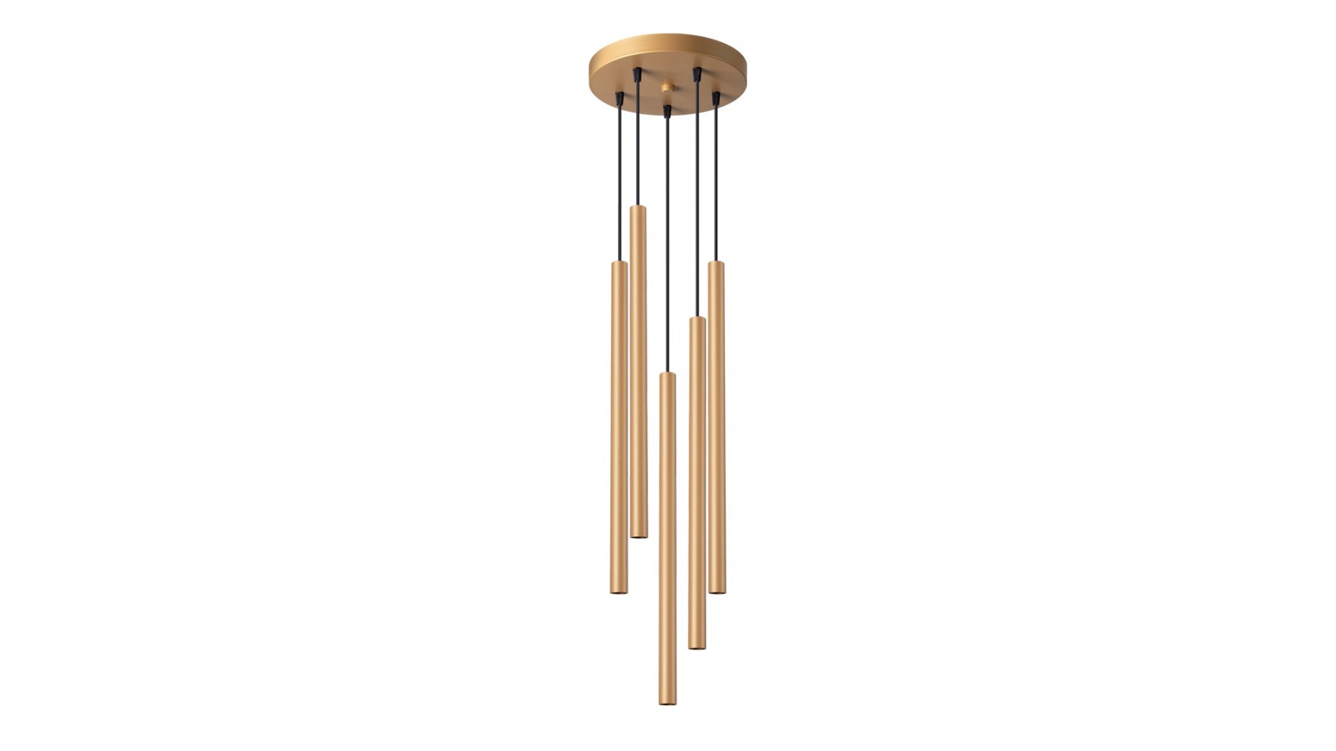 Lampa wisząca PASTELO 5P złota Sollux SL.1174