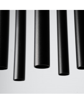 Lampa wisząca PASTELO 5P czarna Sollux SL.1176