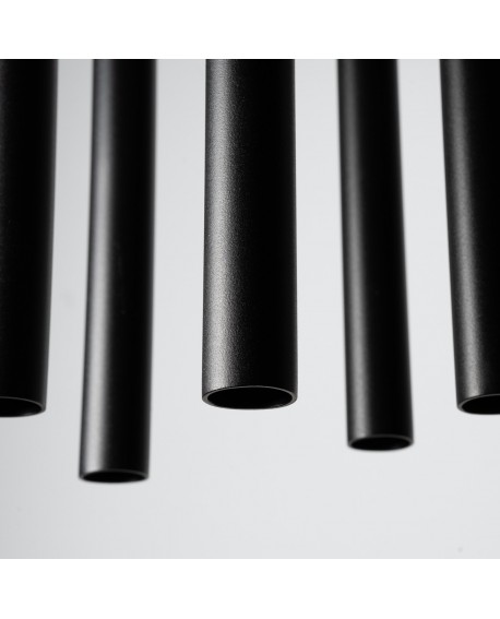 Lampa wisząca PASTELO 5P czarna Sollux SL.1176