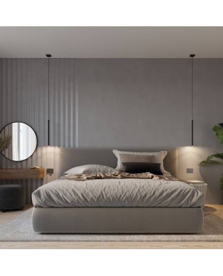 Lampa wisząca PASTELO 5P czarna Sollux SL.1176