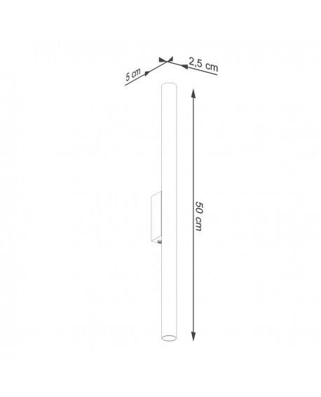 Kinkiet PASTELO 2 czarny Sollux SL.1178
