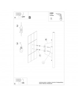 Kinkiet PASTELO 2 czarny Sollux SL.1178