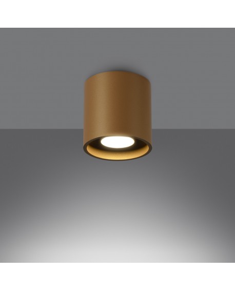 Plafon ORBIS 1 złoty Sollux SL.1180