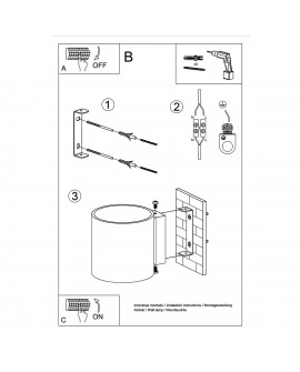 Kinkiet ORBIS 1 złoty Sollux SL.1181