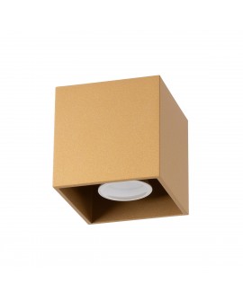 Plafon QUAD 1 złoty Sollux SL.1182