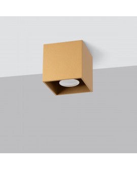 Plafon QUAD 1 złoty Sollux SL.1182