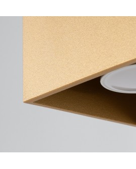 Plafon QUAD 1 złoty Sollux SL.1182