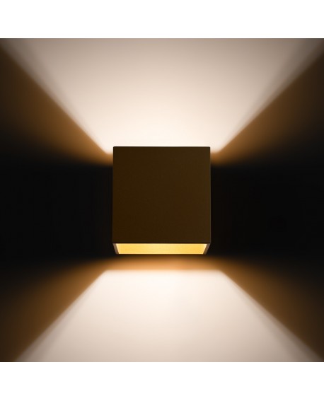 Kinkiet QUAD 1 złoty Sollux SL.1183