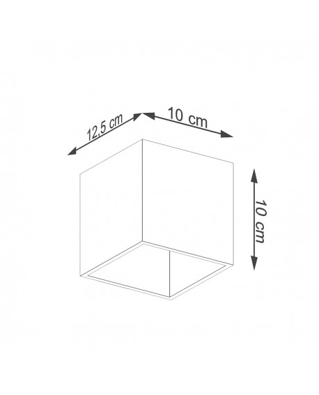Kinkiet QUAD 1 złoty Sollux SL.1183