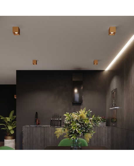 Kinkiet QUAD 1 złoty Sollux SL.1183