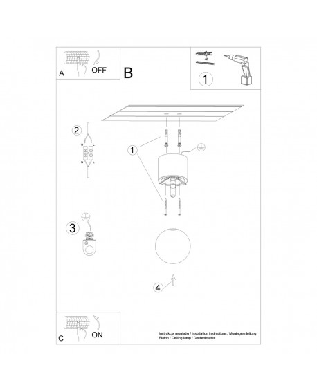Plafon BOOMO 8 Sollux SL.1190