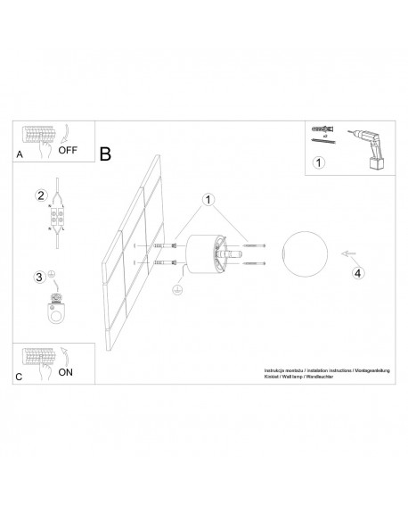 Kinkiet BOOMO Sollux SL.1192