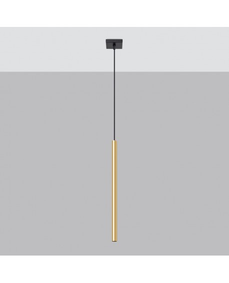Lampa Wisząca PASTELO 1 złoty połysk Sollux SL.1195