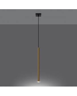 Lampa Wisząca PASTELO 1 złoty połysk Sollux SL.1195