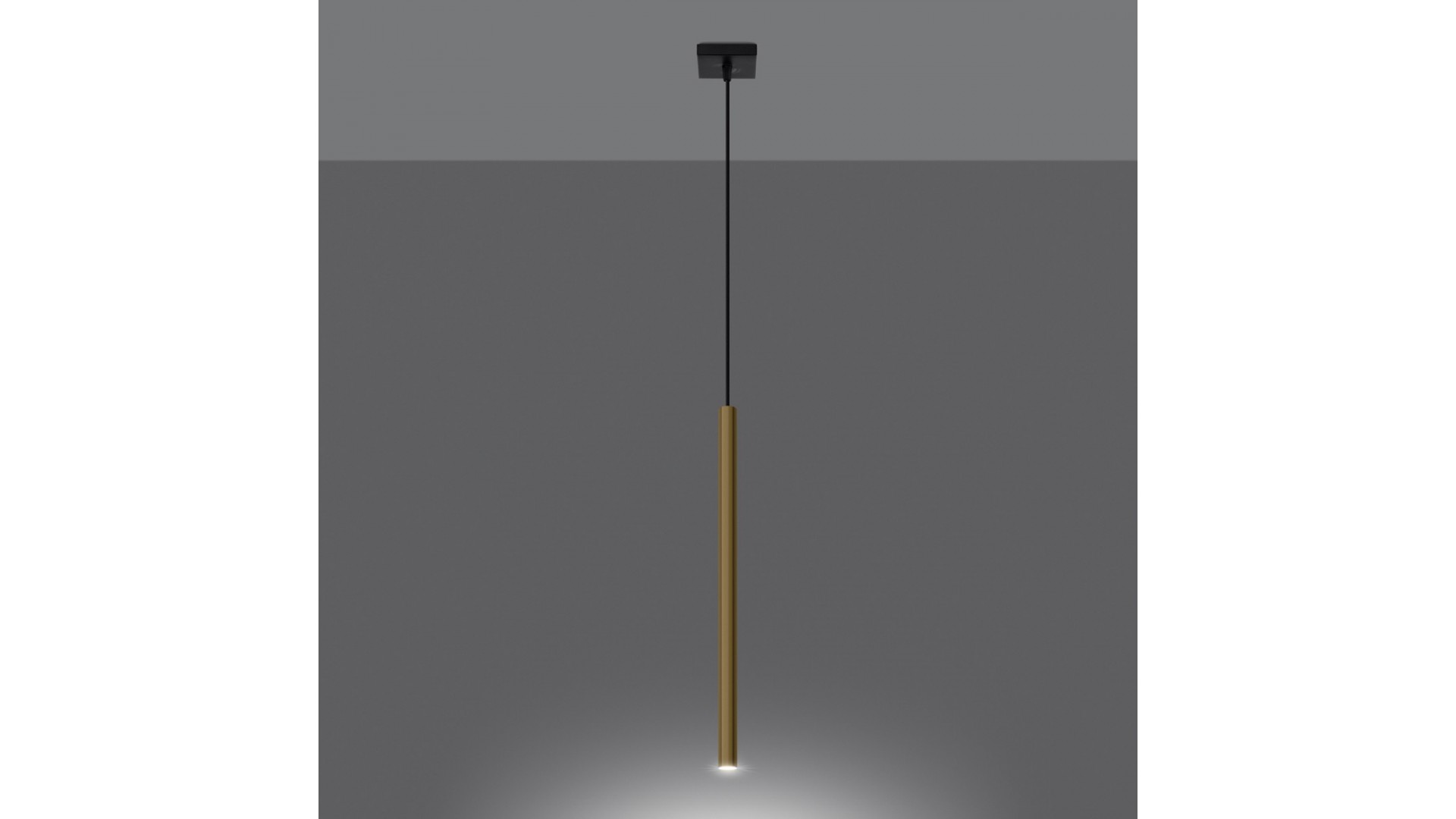 Lampa Wisząca PASTELO 1 złoty połysk Sollux SL.1195