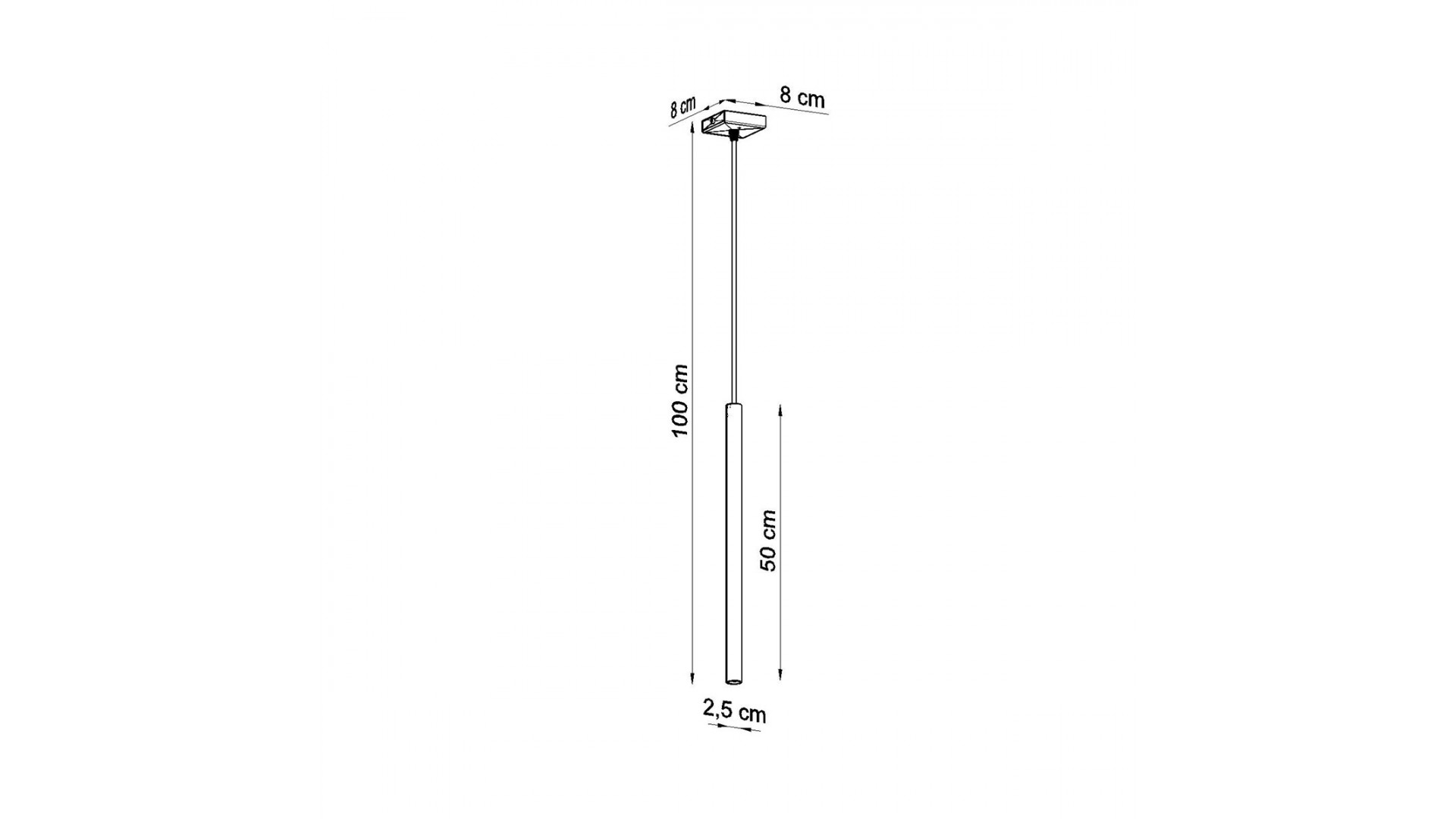 Lampa Wisząca PASTELO 1 złoty połysk Sollux SL.1195