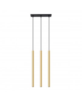 Lampa Wisząca PASTELO 3L złoty połysk Sollux SL.1196