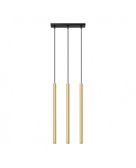 Lampa Wisząca PASTELO 3L złoty połysk Sollux SL.1196