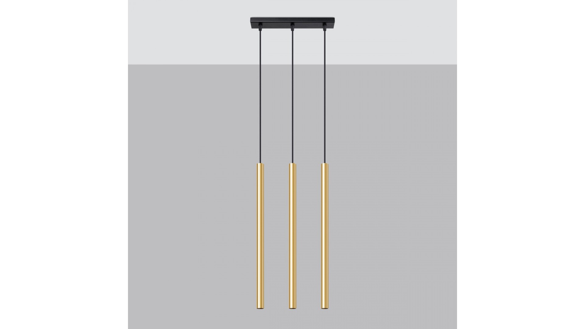 Lampa Wisząca PASTELO 3L złoty połysk Sollux SL.1196